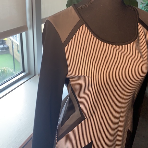 Buffalo David Bitton black/white long sleeve dress - Picture 2 of 5